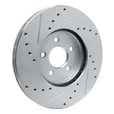 R1 Concepts 1989-1995 Chrysler LeBaron Front Right Drilled & Slotted Silver Brake Rotor by R1 Concepts 631-39004R