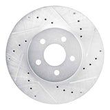 R1 Concepts 1989-1995 Chrysler LeBaron Front Right Drilled & Slotted Silver Brake Rotor by R1 Concepts 631-39004R