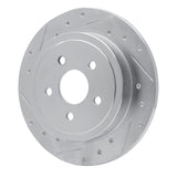 R1 Concepts 1988-1995 Dodge Daytona Rear Left Drilled & Slotted Silver Brake Rotor by R1 Concepts 631-39006L