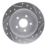 R1 Concepts 1988-1995 Dodge Daytona Rear Left Drilled & Slotted Silver Brake Rotor by R1 Concepts 631-39006L
