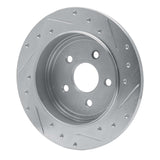 R1 Concepts 1988-1995 Dodge Daytona Rear Left Drilled & Slotted Silver Brake Rotor by R1 Concepts 631-39006L