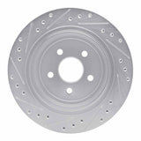 R1 Concepts 1989-1995 Chrysler LeBaron Rear Right Drilled & Slotted Silver Brake Rotor by R1 Concepts 631-39007R