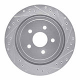 R1 Concepts 1989-1995 Chrysler LeBaron Rear Right Drilled & Slotted Silver Brake Rotor by R1 Concepts 631-39007R