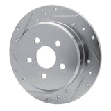R1 Concepts 1995-2003 Chrysler PT Cruiser Rear Left Drilled & Slotted Silver Brake Rotor by R1 Concepts 631-39008L