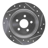R1 Concepts 1995-2003 Chrysler PT Cruiser Rear Left Drilled & Slotted Silver Brake Rotor by R1 Concepts 631-39008L