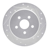 R1 Concepts 1995-2003 Chrysler PT Cruiser Rear Right Drilled & Slotted Silver Brake Rotor by R1 Concepts 631-39008R
