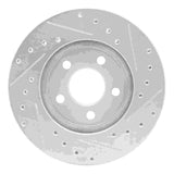 R1 Concepts 1995-2000 Chrysler Cirrus Front Left Drilled & Slotted Silver Brake Rotor by R1 Concepts 631-39009L