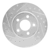 R1 Concepts 1995-2000 Chrysler Cirrus Front Left Drilled & Slotted Silver Brake Rotor by R1 Concepts 631-39009L