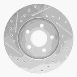R1 Concepts 1995-2000 Chrysler Cirrus Front Right Drilled & Slotted Silver Brake Rotor by R1 Concepts 631-39009R
