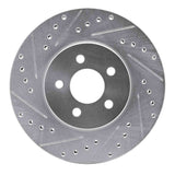 R1 Concepts 1995-2006 Chrysler Sebring Front Left Drilled & Slotted Silver Brake Rotor by R1 Concepts 631-39010L