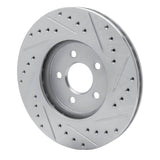R1 Concepts 1995-2006 Chrysler Sebring Front Left Drilled & Slotted Silver Brake Rotor by R1 Concepts 631-39010L