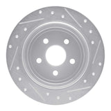 R1 Concepts 1995-2007 Chrysler PT Cruiser Rear Left Drilled & Slotted Silver Brake Rotor by R1 Concepts 631-39011L