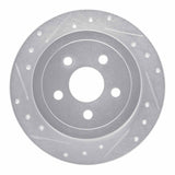 R1 Concepts 1995-2007 Chrysler PT Cruiser Rear Left Drilled & Slotted Silver Brake Rotor by R1 Concepts 631-39011L