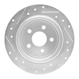 R1 Concepts 1995-2007 Chrysler Cirrus Rear Right Drilled & Slotted Silver Brake Rotor by R1 Concepts 631-39011R