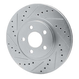 R1 Concepts 2001-2010 Chrysler PT Cruiser Front Left Drilled & Slotted Silver Brake Rotor by R1 Concepts 631-39012L