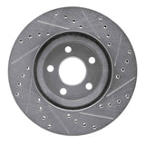R1 Concepts 2001-2010 Chrysler PT Cruiser Front Left Drilled & Slotted Silver Brake Rotor by R1 Concepts 631-39012L