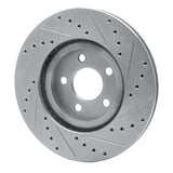 R1 Concepts 2001-2010 Chrysler PT Cruiser Front Left Drilled & Slotted Silver Brake Rotor by R1 Concepts 631-39012L