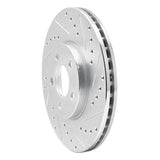 R1 Concepts 2001-2010 Chrysler PT Cruiser Front Right Drilled & Slotted Silver Brake Rotor by R1 Concepts 631-39012R