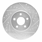 R1 Concepts 2001-2010 Chrysler PT Cruiser Front Right Drilled & Slotted Silver Brake Rotor by R1 Concepts 631-39012R