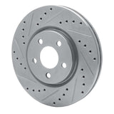 Dynamic Friction 2003-2009 Chrysler PT Cruiser Front Left Drilled & Slotted Silver Brake Rotor by Dynamic Friction Company 631-39013L