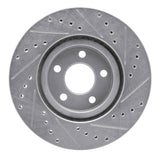 Dynamic Friction 2003-2009 Chrysler PT Cruiser Front Left Drilled & Slotted Silver Brake Rotor by Dynamic Friction Company 631-39013L