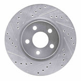 Dynamic Friction 2003-2009 Chrysler PT Cruiser Front Left Drilled & Slotted Silver Brake Rotor by Dynamic Friction Company 631-39013L