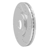 Dynamic Friction 2003-2009 Chrysler PT Cruiser Front Right Drilled & Slotted Silver Brake Rotor by Dynamic Friction Company 631-39013R