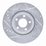 Dynamic Friction 2003-2009 Chrysler PT Cruiser Front Right Drilled & Slotted Silver Brake Rotor by Dynamic Friction Company 631-39013R
