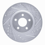 Dynamic Friction 2003-2009 Chrysler PT Cruiser Front Right Drilled & Slotted Silver Brake Rotor by Dynamic Friction Company 631-39013R