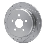 Dynamic Friction 2003-2010 Chrysler PT Cruiser Rear Left Drilled & Slotted Silver Brake Rotor by Dynamic Friction Company 631-39014L