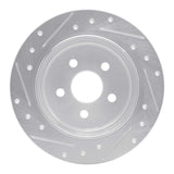 Dynamic Friction 2003-2010 Chrysler PT Cruiser Rear Right Drilled & Slotted Silver Brake Rotor by Dynamic Friction Company 631-39014R