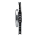 Dynamic Friction 2005-2023 Chrysler 300 Front Left Drilled & Slotted Silver Brake Rotor by Dynamic Friction Company 631-39015L