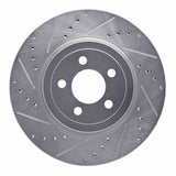 R1 Concepts 05-23 Chrysler 300 Front Left Drilled & Slotted Silver Brake Rotor by R1 Concepts RNC-631-39017L
