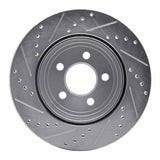 R1 Concepts 05-23 Chrysler 300 Rear Right Drilled & Slotted Silver Brake Rotor by R1 Concepts RNC-631-39018R