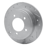 Dynamic Friction 2007-2017 Chrysler 200 Rear Left Drilled & Slotted Silver Brake Rotor by Dynamic Friction Company 631-39022L