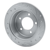 Dynamic Friction 2007-2017 Chrysler 200 Rear Left Drilled & Slotted Silver Brake Rotor by Dynamic Friction Company 631-39022L