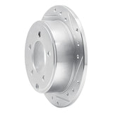 Dynamic Friction 2007-2017 Chrysler Sebring Rear Right Drilled & Slotted Silver Brake Rotor by Dynamic Friction Company 631-39022R