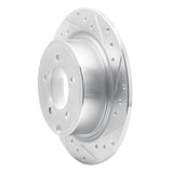 Dynamic Friction 2007-2017 Chrysler 200 Rear Right Drilled & Slotted Silver Brake Rotor by Dynamic Friction Company 631-39024R