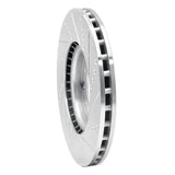 Dynamic Friction 2013-2023 Chrysler 200 Front Left Drilled & Slotted Silver Brake Rotor by Dynamic Friction Company 631-39025L