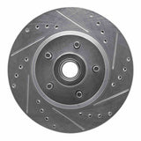 R1 Concepts 1971-1981 Chrysler New Yorker Front Right Drilled & Slotted Silver Brake Rotor by R1 Concepts 631-39026R