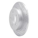 Dynamic Friction 2004-2008 Chrysler Pacifica Rear Right Drilled & Slotted Silver Brake Rotor by Dynamic Friction Company 631-39028R