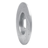 Dynamic Friction 2017-2025 Chrysler Grand Caravan Rear Right Drilled & Slotted Silver Brake Rotor by Dynamic Friction Company 631-39030R