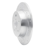 Dynamic Friction 2020-2025 Chrysler Pacifica Rear Left Drilled & Slotted Silver Brake Rotor by Dynamic Friction Company 631-39033L