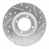 R1 Concepts 1978-1983 Dodge Colt Front Left Drilled & Slotted Silver Brake Rotor by R1 Concepts 631-40000L