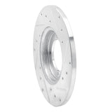 R1 Concepts 1978-1983 Dodge Colt Front Left Drilled & Slotted Silver Brake Rotor by R1 Concepts 631-40000L