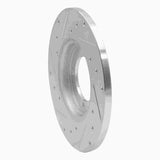 R1 Concepts 1978-1983 Dodge Challenger Front Right Drilled & Slotted Silver Brake Rotor