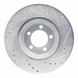 R1 Concepts 1965-1972 Dodge Dart Front Left Drilled & Slotted Silver Brake Rotor by R1 Concepts 631-40002L