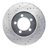 R1 Concepts 1965-1972 Dodge Dart Front Left Drilled & Slotted Silver Brake Rotor by R1 Concepts 631-40002L