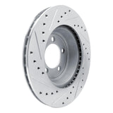 R1 Concepts 1965-1972 Dodge Dart Front Right Drilled & Slotted Silver Brake Rotor by R1 Concepts 631-40002R