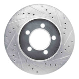 R1 Concepts 1965-1972 Dodge Dart Front Right Drilled & Slotted Silver Brake Rotor by R1 Concepts 631-40002R